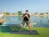 Side Step Squat With Rotational Air Press